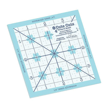DEAL Lori Holt Cute Cuts Trim-It Ruler 4" x 4" STTI-34008 - Riley Blake Designs - Plastic Non-Slip