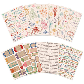 SALE Lori Holt Sew & Stitch Sticker Set ST-36493 - Riley Blake Designs - Over 350 Stickers - 12 Pages