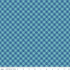 Cozy Christmas PRINTED Gingham C7972 Blue - Riley Blake Designs - Lori Holt - Diagonal - Quilting Cotton Fabric