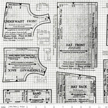 3-Yard cut - SALE Sew Journal 18-Inch Doll Pattern WIDEBACK WB13897 White - Riley Blake Designs - 108" - Quilting Cotton Fabric