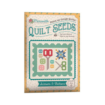 Mercantile Quilt Seeds PATTERN ST-34023 Scissors & Buttons - Lori Holt - Riley Blake - Instructions Only - Paper Pattern Included