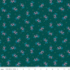 SALE Brilliance Delicate Floral C14222 Jade - Riley Blake Designs - Flowers Pin Dots - Quilting Cotton Fabric