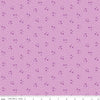 Fat Quarter End of Bolt Piece - Brilliance Ditsy C14226 Lilac - Riley Blake Designs - Floral Flowers Dots - Quilting Cotton Fabric