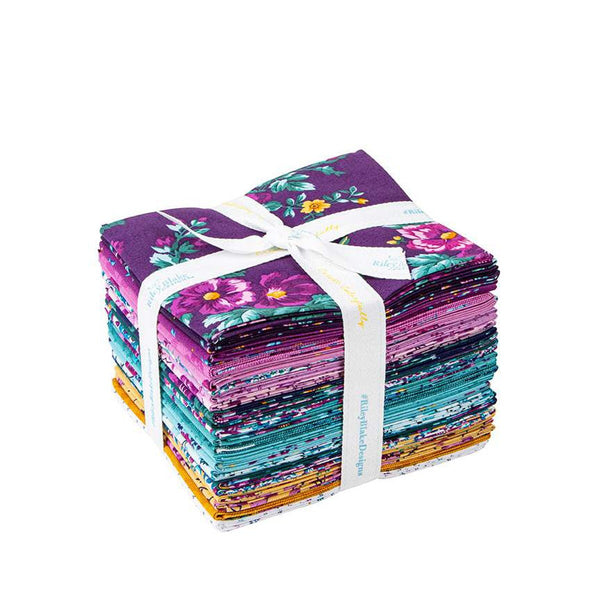 Brilliance Fat Quarter Bundle 22 pieces - Riley Blake Designs - Pre cut Precut - Floral - Quilting Cotton Fabric