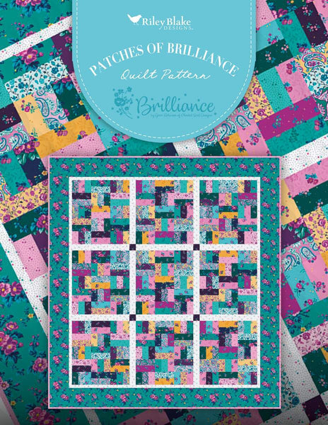 SALE Patches of Brilliance Quilt PATTERN P120-BRILLIANCE by Gerri Robinson - Riley Blake Designs - Instructions Only - Fat Quarter Friendly