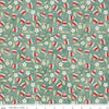 Hop Hop Hooray Blooms & Bees C14274 Teal - Riley Blake - Easter Folk Art Floral Flowers - Teresa Kogut- Quilting Cotton Fabric