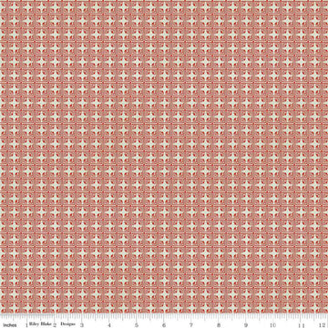 SALE Hop Hop Hooray Tiles C14275 Flax - Riley Blake Designs - Easter Folk Art Geometric - Teresa Kogut - Quilting Cotton Fabric