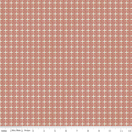 DEAL Hop Hop Hooray Tiles C14275 Flax - Riley Blake Designs - Easter Folk Art Geometric - Teresa Kogut - Quilting Cotton Fabric