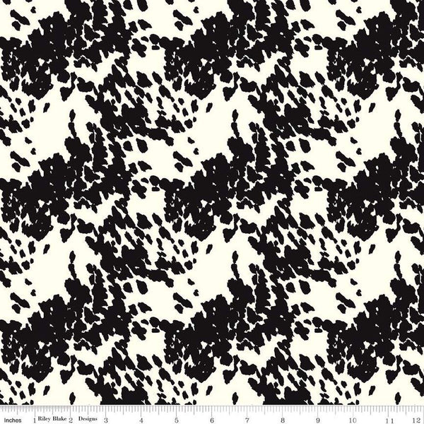 John Wayne Courage Cowhide C14306 Cream - Riley Blake Designs - Western - Quilting Cotton Fabric - Licensed Product