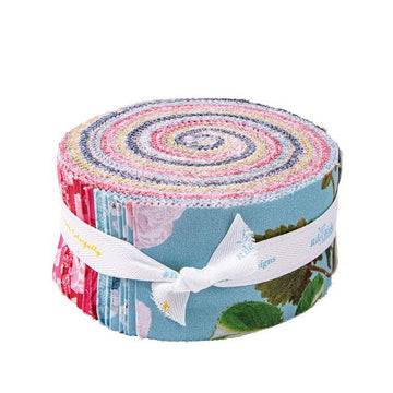 SALE Floral Gardens 2.5 Inch Rolie Polie Jelly Roll 40-Piece - Riley Blake - Precut  Bundle - Floral - Quilting Cotton Fabric