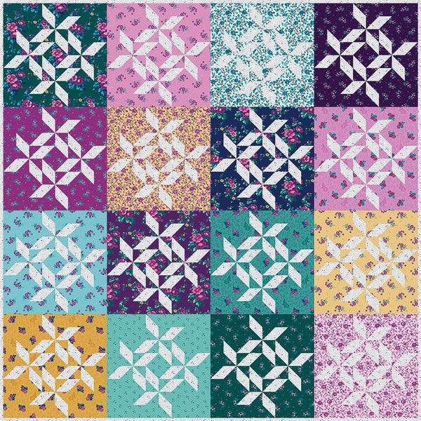SALE Spin Me Around Quilt PATTERN P120 by Gerri Robinson - Riley Blake Designs - Instructions Only - 10" Stacker Friendly