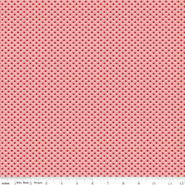 SALE Mercantile Dearest C14387 Coral - Riley Blake Designs - Floral Flowers - Lori Holt - Quilting Cotton Fabric