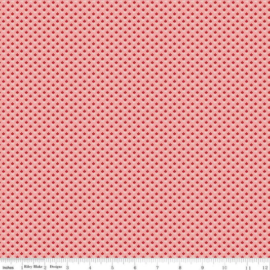 SALE Mercantile Dearest C14387 Coral - Riley Blake Designs - Floral Flowers - Lori Holt - Quilting Cotton Fabric