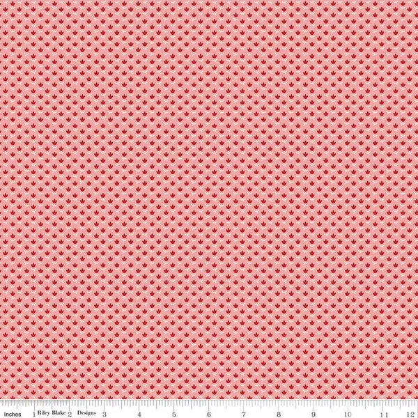 Mercantile Dearest C14387 Coral by Riley Blake Designs - Floral Flowers - Lori Holt - Quilting Cotton Fabric