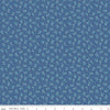 SALE Mercantile Delightful C14388 Denim - Riley Blake Designs - Lori Holt - Floral Flowers - Quilting Cotton Fabric