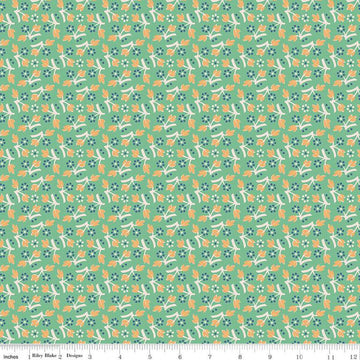 SALE Mercantile Memories C14390 Leaf - Riley Blake Designs - Lori Holt - Floral Flowers - Quilting Cotton Fabric
