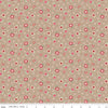 SALE Mercantile Nostalgic C14391 Tea Dye - Riley Blake Designs - Lori Holt - Floral Flowers Dots - Quilting Cotton Fabric