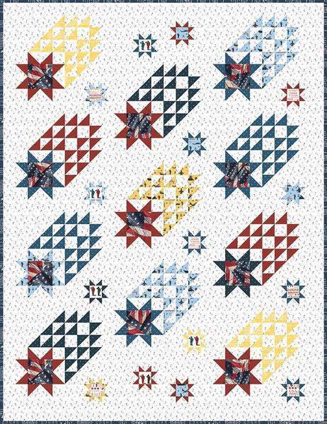 Star Stream Quilt PATTERN P162 by Sally Davies - Riley Blake Designs - Instructions Only - Fat Quarter/Fat Eighth/Scrap Friendly