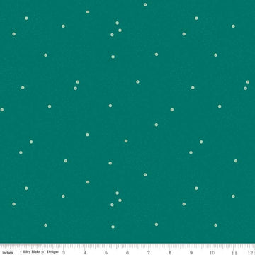 CLEARANCE Dainty Daisy C665 Jade by Riley Blake Designs - Floral Flowers Pin Dots - Quilting Cotton Fabric