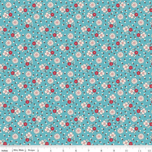 SALE Mercantile Yesterday C14401 Cottage - Riley Blake Designs - Lori Holt - Floral Flowers - Quilting Cotton Fabric