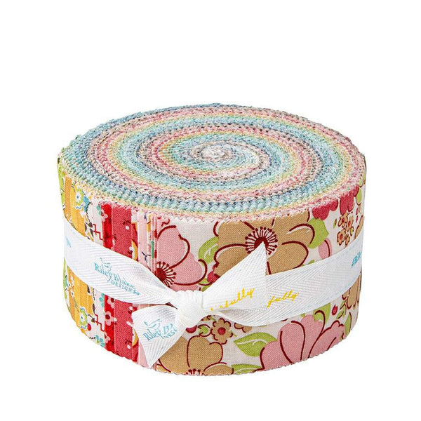 SALE Mercantile 2.5 Inch Rolie Polie Jelly Roll 40 pieces - Riley Blake Designs - Precut Pre cut Bundle - Lori Holt - Quilting Cotton Fabric