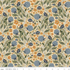 11" End of Bolt - DEAL The Old Garden William C14231 Vanilla - Riley Blake Designs - Floral Flowers - Quilting Cotton Fabric