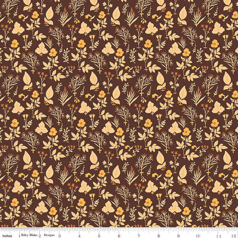 CLEARANCE The Old Garden Emily C14232 Marsala by Riley Blake Designs - Floral Flowers - Quilting Cotton Fabric