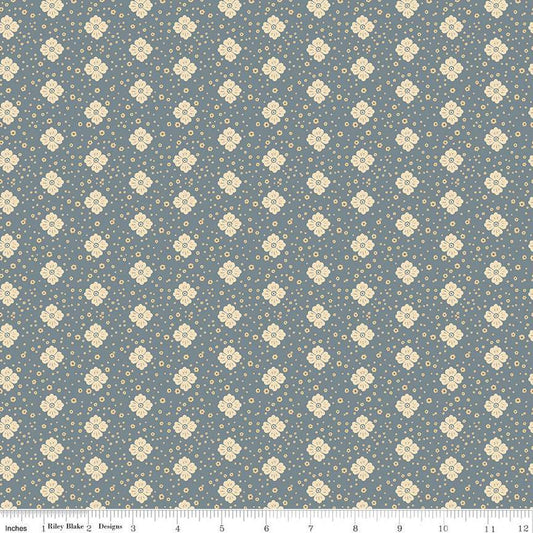 SALE The Old Garden Alexandre C14234 Cornflower - Riley Blake Designs - Floral Flowers - Quilting Cotton Fabric