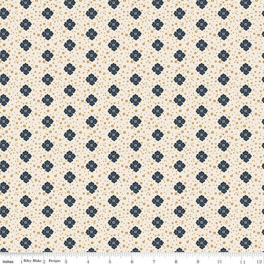 SALE The Old Garden Alexandre C14234 Cream - Riley Blake Designs - Floral Flowers - Quilting Cotton Fabric