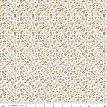 The Old Garden Edith C14236 Cream - Riley Blake Designs - Floral Flowers - Quilting Cotton Fabric