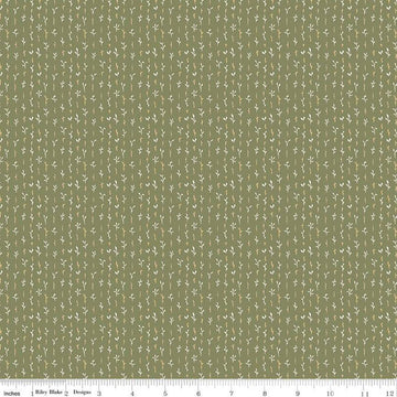 The Old Garden Gloria C14237 Sage - Riley Blake Designs - Leaf Leaves - Quilting Cotton Fabric