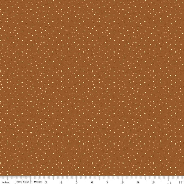 The Old Garden Maria C14238 Sienna by Riley Blake Designs - Polka Dot Dotted Dots - Quilting Cotton Fabric