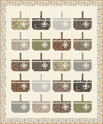 SALE Basketful of Blessings Quilt PATTERN P180 - Wendy Sheppard - Riley Blake Designs - INSTRUCTIONS Only - Pieced Fat Quarter Friendly