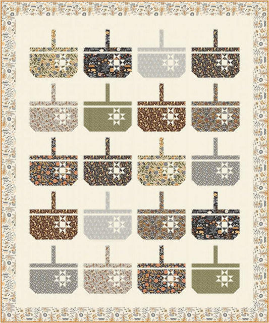 SALE Basketful of Blessings Quilt PATTERN P180 - Wendy Sheppard - Riley Blake Designs - INSTRUCTIONS Only - Pieced Fat Quarter Friendly