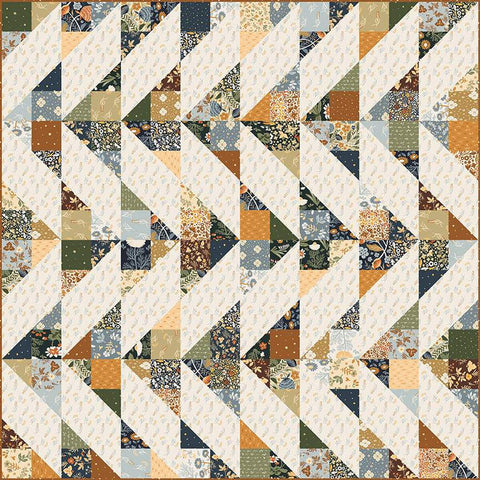 SALE Cirrus Quilt PATTERN P195 by Homemade Emily Jane  - Riley Blake Designs - INSTRUCTIONS Only - Half Square Triangles - Multiple Sizes