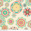 3-Yard cut - SALE Market Street WIDEBACK WB14129 Cream - Riley Blake Designs - 108" - Floral Medallions - Quilting Cotton Fabric