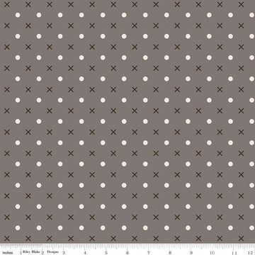 3-Yard cut - SALE Bee Dots WIDEBACK WB14183 Milk Can - Riley Blake Designs - 108" - Xs & Dots - Quilting Cotton Fabric