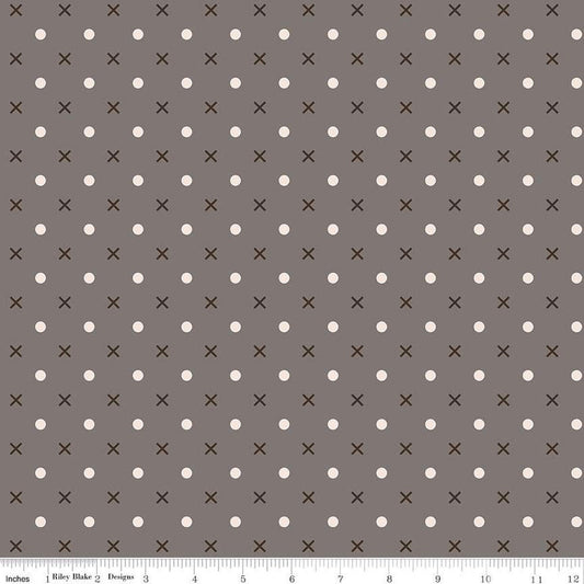 3-Yard cut - SALE Bee Dots WIDEBACK WB14183 Milk Can - Riley Blake Designs - 108" - Xs & Dots - Quilting Cotton Fabric