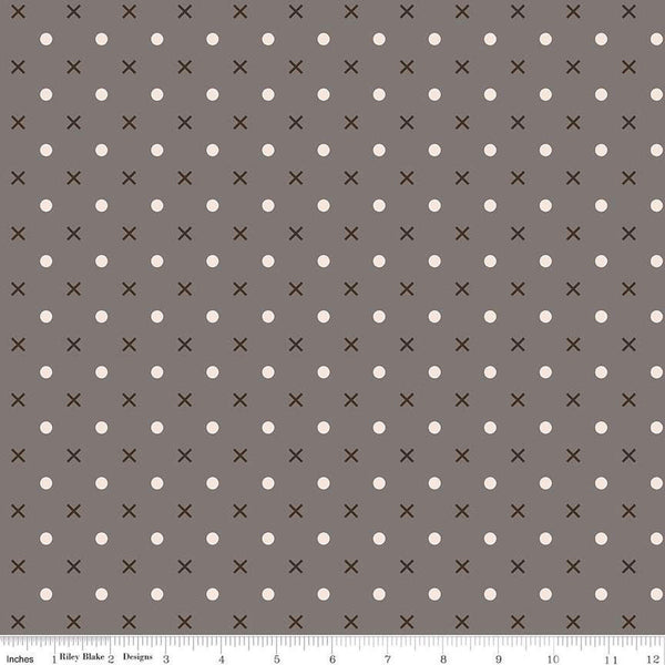 2 yard 31" End of Bolt - SALE Bee Dots WIDE BACK WB14183 Milk Can - Riley Blake - 107/108" Wide - Xs and Dots - Quilting Cotton Fabric
