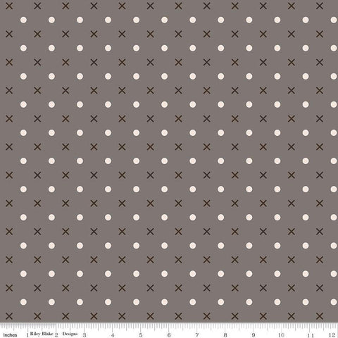2 yard 31" End of Bolt - SALE Bee Dots WIDE BACK WB14183 Milk Can - Riley Blake - 107/108" Wide - Xs and Dots - Quilting Cotton Fabric