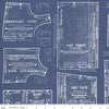 CLEARANCE 3-Yard cut - Sew Journal 18-Inch Doll Pattern WIDEBACK WB13897 Denim - Riley Blake Designs - 108" - Quilting Cotton Fabric
