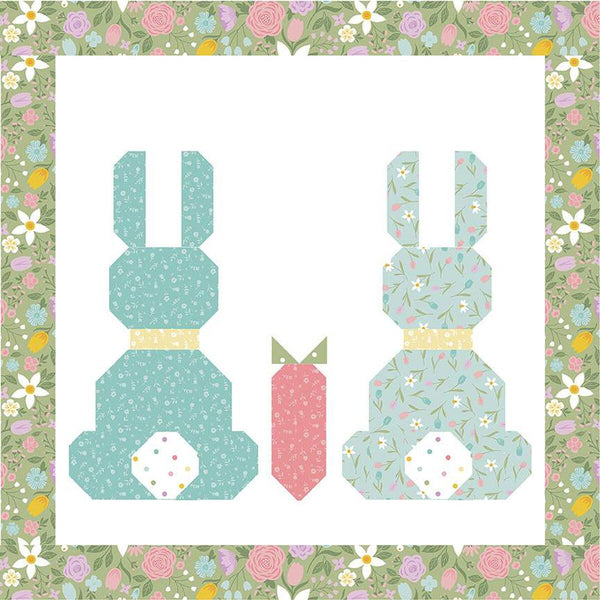 SALE Sweet Spring Bunny Runner and Pillow PATTERN P138 by Beverly McCullough - Riley Blake Designs - INSTRUCTIONS Only - Easter
