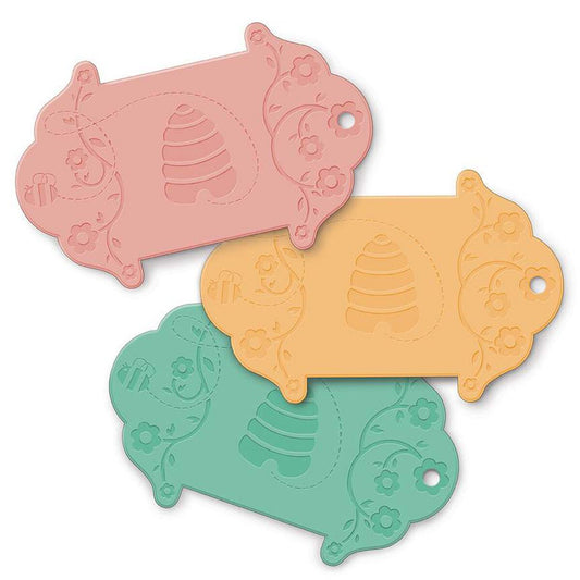 DEAL Bee Binding Holder Set ST-34010 - Lori Holt - Riley Blake Designs - Set of 3 - Coral Marigold Sea Glass