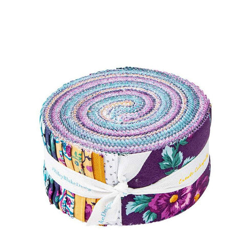 SALE Brilliance 2.5 Inch Rolie Polie Jelly Roll 40 pieces - Riley Blake Designs - Precut Pre cut Bundle - Floral - Quilting Cotton Fabric