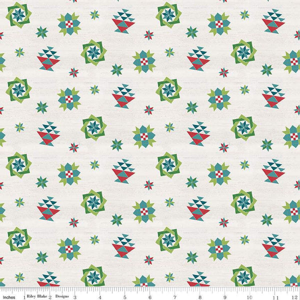 CLEARANCE Spring Barn Quilts Quilt Blocks C14332 Multi - Riley Blake Designs - PRINTED Blocks - Quilting Cotton Fabric