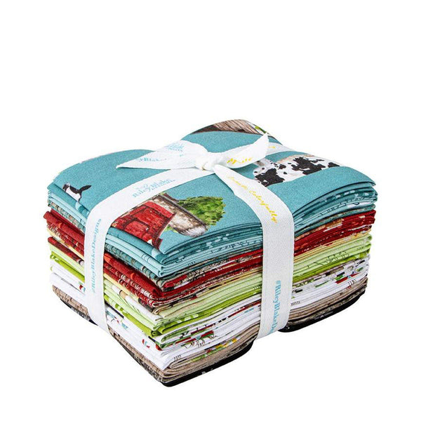 SALE Spring Barn Quilts Fat Quarter Bundle 18 pieces - Riley Blake Designs - Pre Cut Precut - Quilting Cotton Fabric