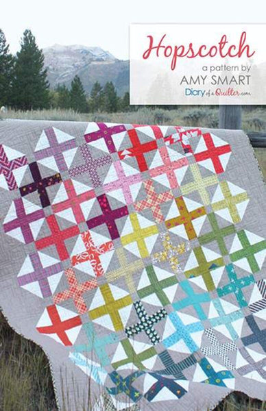 SALE Hopscotch Quilt PATTERN P123 by Amy Smart - Riley Blake Designs - INSTRUCTIONS Only - 2 1/2" Strips Rolie Polie Jelly Roll Friendly