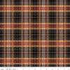 27" End of Bolt - John Wayne Courage Plaid C14303 Charcoal - Riley Blake Designs - Western - Quilting Cotton Fabric - Licensed Product