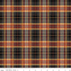 Fat Quarter End of Bolt Piece - John Wayne Courage Plaid C14303 Charcoal - Riley Blake - Western - Quilting Cotton Fabric - Licensed Product
