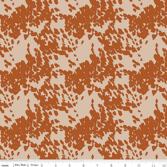 DEAL John Wayne Courage Cowhide C14306 Sand - Riley Blake Designs - Western - Quilting Cotton Fabric - Licensed Product
